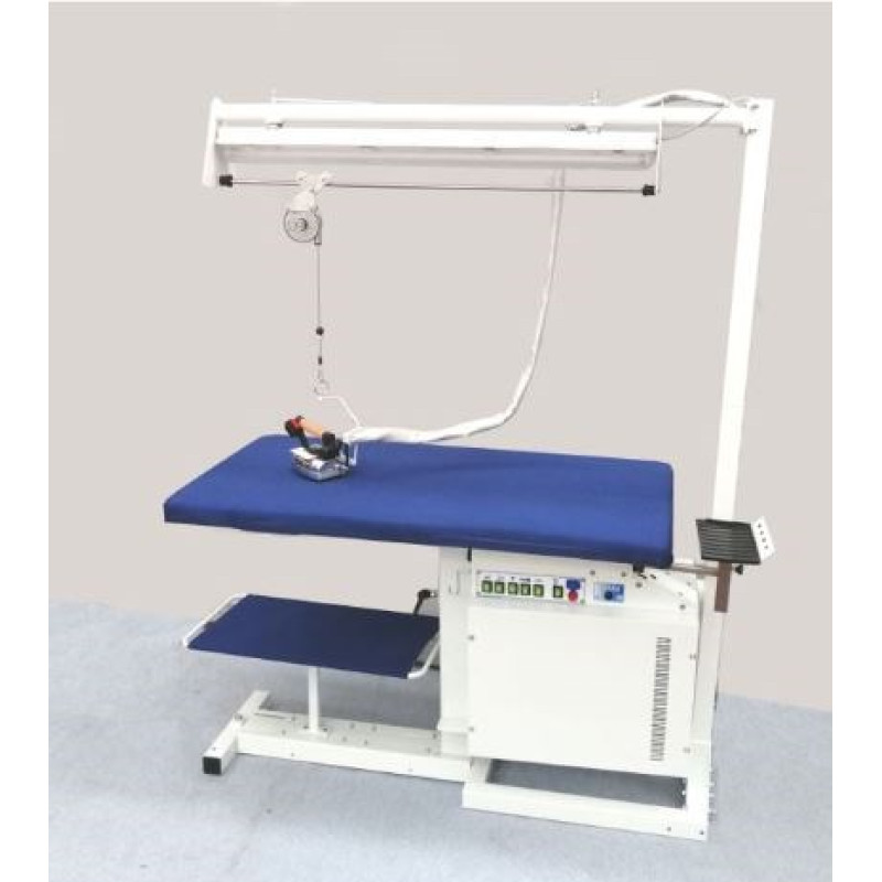 Table à repasser aspirante chauffante soufflante rectangle professionnelle sans chaudière, Cocchi SPRING RAS | AMS