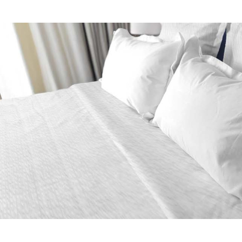 Linge gaufré infroissable, housses de couette sans rabat 240x240 cm, Tissus Gisèle Collection Neptune | AMS