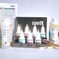 Kit de produits de détachage professionnels textiles SpotX Set 1-7, 7x1L Bufa | AMS
