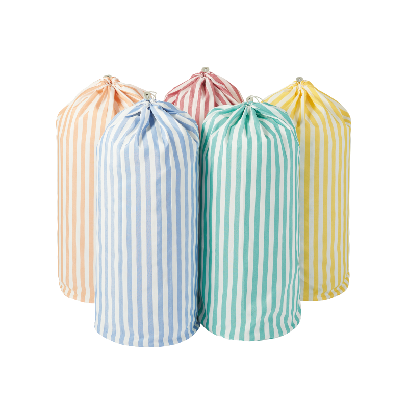 Sac à linge M05 rayé rouge | AMS