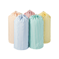 Sac à linge M05 rayé rouge | AMS