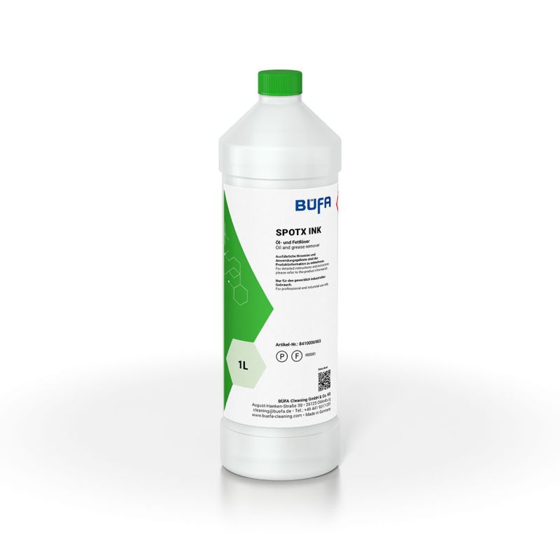 SpotX Ink 1 L : détachant huiles et graisses, Bufa | AMS
