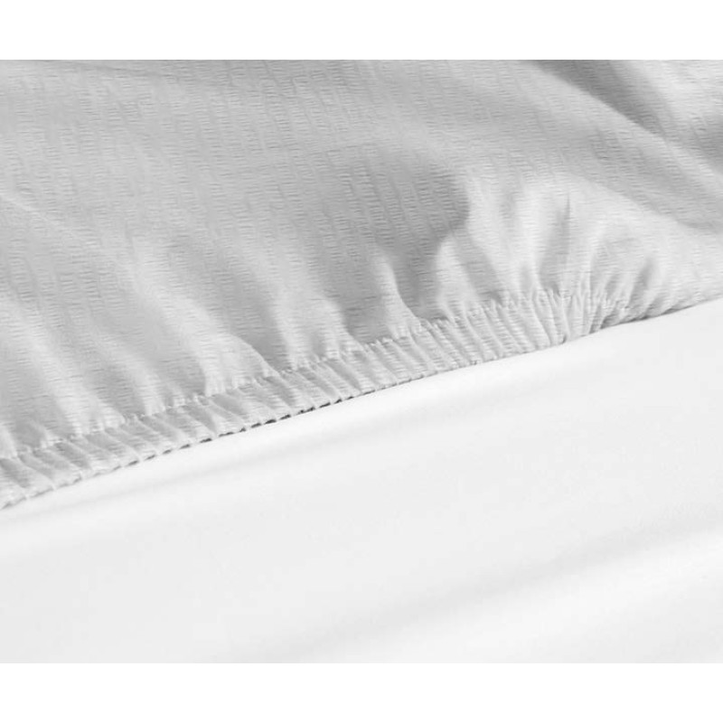 Linge jersey infroissable, draps housses 160x200 cm, Tissus Gisèle Collection Neptune | AMS