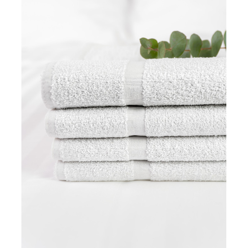 Serviette de bain éponge, séchage rapide, 70x140 cm (lot de 25), Tissus Gisèle Collection Pornic | AMS